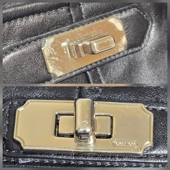 Coach‎ Chelsea Ashlynn Hobo Black Leather 17816 - Picture 10 of 15